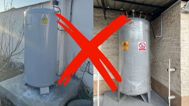 مخازن غیر استاندارد گاز مایع